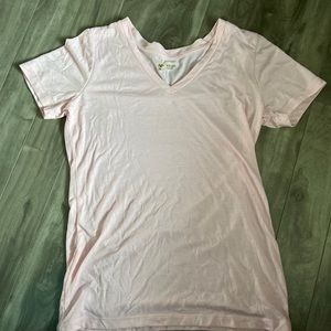 Arizona Pink Basic Vneck T-shirt
